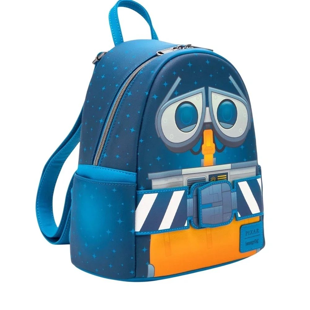 Loungefly Pixar Wall-E‎ Mini Backpack Blue Disney Robot Bag NWT